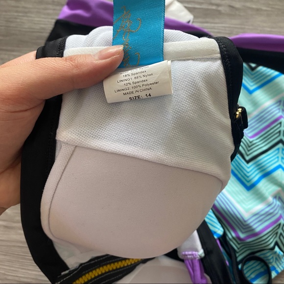 Two piece high rise bathing suit - Picture 7 of 9